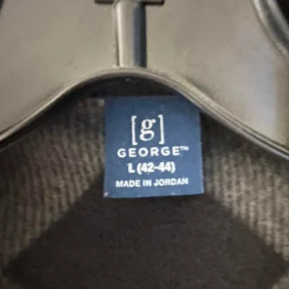 George Men's Checkered Shirt Jacket - Black and Tan​ - Picture 2 of 4